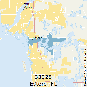 Estero,Florida County Map
