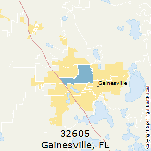 Gainesville,Florida(32605) Zip Code Map