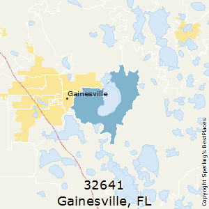 Gainesville,Florida County Map