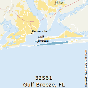 Gulf_Breeze,Florida County Map