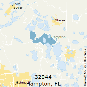 Hampton,Florida County Map