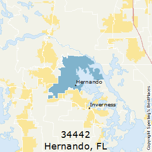 Hernando,Florida County Map