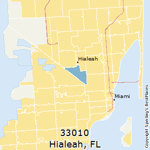 Hialeah,Florida County Map