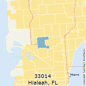 Hialeah,Florida County Map