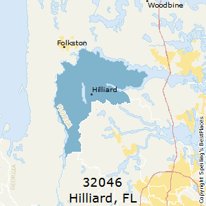 Hilliard,Florida County Map