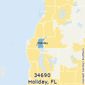 Holiday,Florida County Map