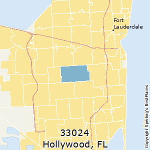 Hollywood,Florida County Map