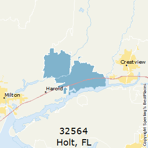 Holt,Florida County Map