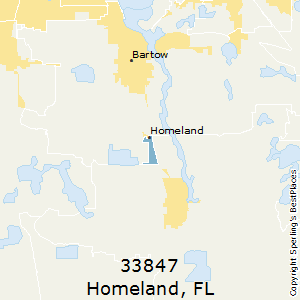 Homeland,Florida County Map