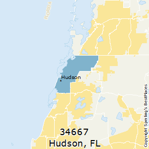 Hudson,Florida County Map