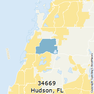 Hudson,Florida County Map