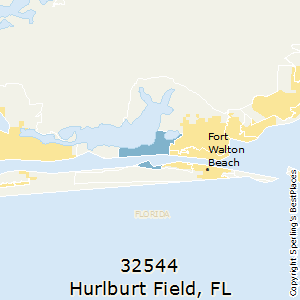 Hurlburt_Field,Florida County Map