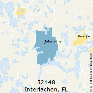 Interlachen,Florida County Map