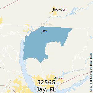 Jay,Florida County Map