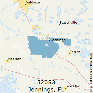 Jennings,Florida County Map