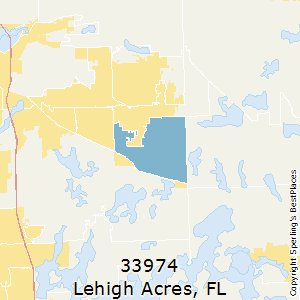 Lehigh Acres Zip Code Map - Map