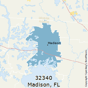 Madison,Florida County Map