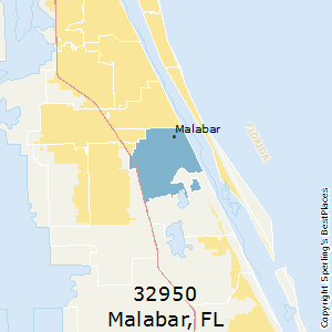 Malabar,Florida County Map