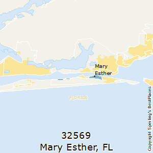 Mary_Esther,Florida County Map