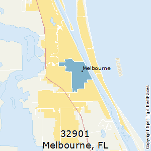 Melbourne,Florida(32901) Zip Code Map