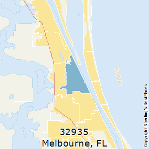 Melbourne,Florida County Map