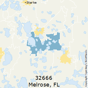 Melrose,Florida County Map