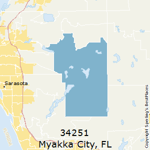 Myakka_City,Florida County Map