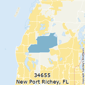 New_Port_Richey,Florida County Map