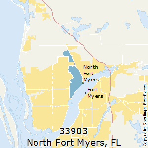 North_Fort_Myers,Florida County Map