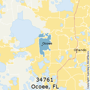 Ocoee,Florida County Map