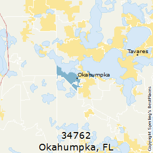 Okahumpka,Florida County Map
