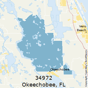 Okeechobee,Florida County Map