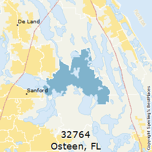Osteen,Florida County Map