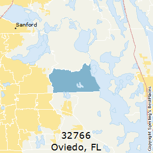 Oviedo,Florida County Map