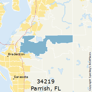 Parrish,Florida County Map