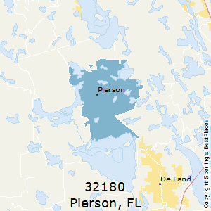 Pierson,Florida County Map
