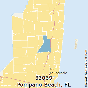 Pompano_Beach,Florida County Map