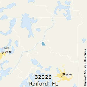 Raiford,Florida County Map