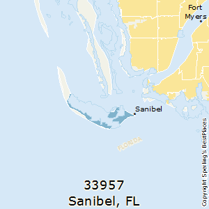 Sanibel,Florida County Map