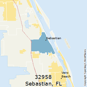 Sebastian,Florida County Map
