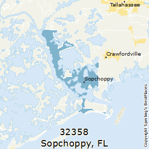 Sopchoppy,Florida County Map