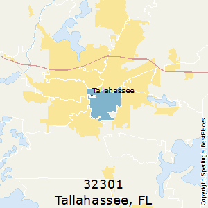 Tallahassee,Florida County Map