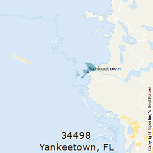 Yankeetown,Florida County Map