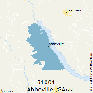 Abbeville,Georgia County Map