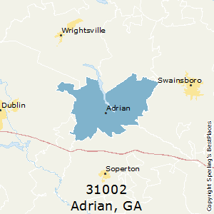 Adrian,Georgia County Map