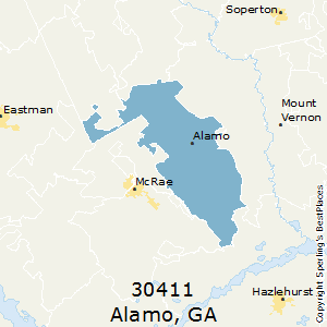 Alamo,Georgia County Map