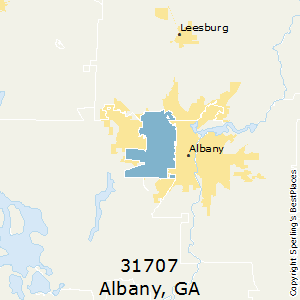 Albany,Georgia County Map