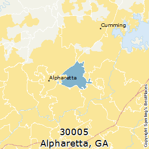 Alpharetta,Georgia County Map