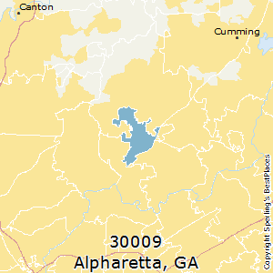 Alpharetta,Georgia County Map