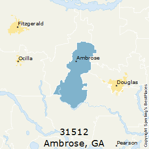 Ambrose,Georgia County Map